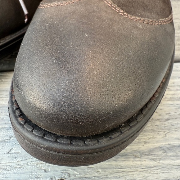 Clarks Denton Dane Dark Brown Leather Wingtip Oxfords Size 10M - Picture 4 of 15